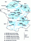 Figure 3 - Location of nuclear power plants in France