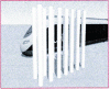 Figure 17 - Illustration of an acoustic barrier consisting of a network of cylinders or "sonic crystal" [149].