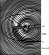 Figure 9 - Three-stage calculation of instantaneous pressure fluctuations around a 61 cm chord NACA 0012 airfoil, in a flow (from left to right) at U0 = 69.45 m/s (after [35])