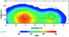Figure 30 - Noise source map for a hybrid vehicle at a constant speed of 23 km/h