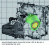 Figure 18 - Example of the noise radiated by a heat shield on a catalytic converter