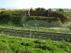 Figure 4 - Earthworks prior to a bridge near a high-speed line. Risk of mudslides on TGV track