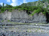 Figure 7 - Thick, coarse alluvium (presence of large boulders) in the Bras Rouge river in the cirque of Cilaos (Reunion Island). Photo F. Lacquement, BRGM