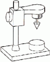 Figure 9 - Consistency penetrometer or dropping cone penetrometer