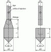 Figure 2 - Schematic diagram of a dynamic penetrometer tip