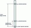 Figure 4 - Schematic diagram of a normal resistivity
probe