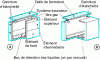 Figure 47 - Schematic diagram of a vault with separate elements (a) and a one-piece vault (b)