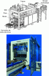 Figure 2 - Vibratory press and exit conveyor