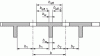 Figure 10 - Participating width of a compression table. Notations (figure 5.3 of EC2)