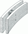 Figure 23 - Glued-laminated double arches for long spans