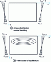 Figure 5 - Plate subjected to pure bending in its plane