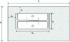 Figure 9 - Geometric parameters of foundation and base plate