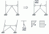 Figure 44 - Example of an asymmetrical moment diagram (the connection at the bottom of the eccentric section is a ball joint) (from )