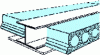 Figure 10 - Pre-stressed honeycomb slab integrated into a steel beam