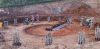 Figure 25 - View of pile heads prior to footing construction (16 piles, diameter 800 mm)
