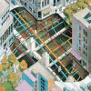 Figure 1 - Ideal image of networks buried beneath city streets (David Macaulay, Sous la Ville, Les deux Coqs d'or (1985))