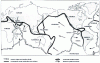 Figure 1 - Simplified map of today's major lithospheric plates and their boundaries (J. Morgan model) (from )