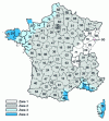 Figure 9 - Metropolitan France: wind zone map