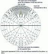 Figure 45 - Angular distribution of diffuse irradiance from the vertical plane with a clear sky and sun at 40°, both in the axis of the plane and its opposite.