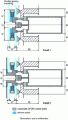 Figure 7 - Glazed façade system with additional mechanical fixing of safety glazing (Doc Schüco)