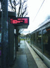Figure 13 - Dynamic table showing waiting times, in real time, for the various lines serving this point