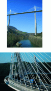 Figure 10 - Two views of the Millau Viaduct (Crédit JAC)