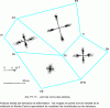 Figure 13 - Example of deformation analysis in a geodetic network (Gulf of California 1982-1986)