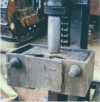 Figure 9 - Modern pressure head: jaws that select the part of the tip to be pressed in, depending on the measurement.