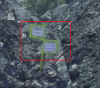 Figure 4 - Magnification of the photo showing the nature of the bottom ash batches