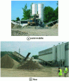 Figure 6 - The two types of plant for recycling clayey excavated material by lime treatment (Crédit Lhoist)