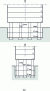 Figure 12 - Example of a ten-storey building with 2 basements