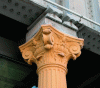 Figure 2 - Renaissance capital of a cast-iron column at the Gare des Invalides in Paris, supporting a riveted iron beam (Crédit Pierre Engel)