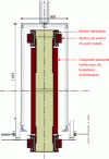 Figure 69 - Reinforced section of an existing column with solid steel sections