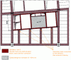 Figure 73 - Installation drawing of the elevator shaft structure installed after the floor has been cut.