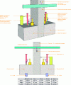 Figure 8 - Illustrations of uplift forces applied during load-bearing tests on a massive structure