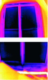 Figure 12 - Wood/single-glazed joinery with significant airtightness defects