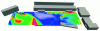 Figure 13 - Application example – instantaneous spatial distribution of SET in an urban environment