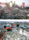 Figure 4 - Demolition of floors – Aulnay/Bois (93) (credit Genier-Deforge)