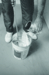 Figure 10 - Mixing the two components of an adhesive