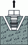 Figure 22 - Concrete cone failure (Credit Hilti France)