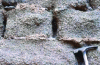 Figure 42 - Alteration of granite rubble by silicate hydrolysis – Château du Landsberg (Source: B. Quénée)