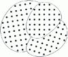 Figure 24 - Schematic representation of a polycrystal with three single crystals