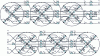 Figure 23 - Equivalent magnetic diagram of a hybrid stepper motor with three wafers per half rotor