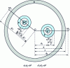 Figure 11 - Two cables in a magnetic cylinder