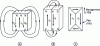 Figure 6 - Conservation of magnetic flux possible for a magnetic sample magnetized in different ways