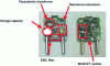 Figure 2 - View of an AC/DC device (115 V ~/12 V = /10 W) integrated into a mains socket