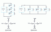 Figure 18 - Single-phase power supplies for three-phase receivers. Series and parallel couplings