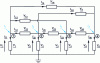 Figure 14 - Electrical diagram in ∏ for four nodes