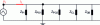 Figure 43 - Equivalent circuit diagram (without rLM) (G//C couplings between impedances not shown)