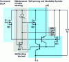 Figure 10 - Equivalent electrical diagram of a "dual thyristor" structure with leakage blocking